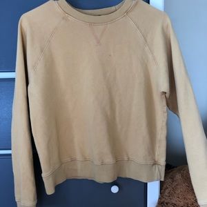 PACSUN MUSTARD YELLOW CREW NECK SWEATER